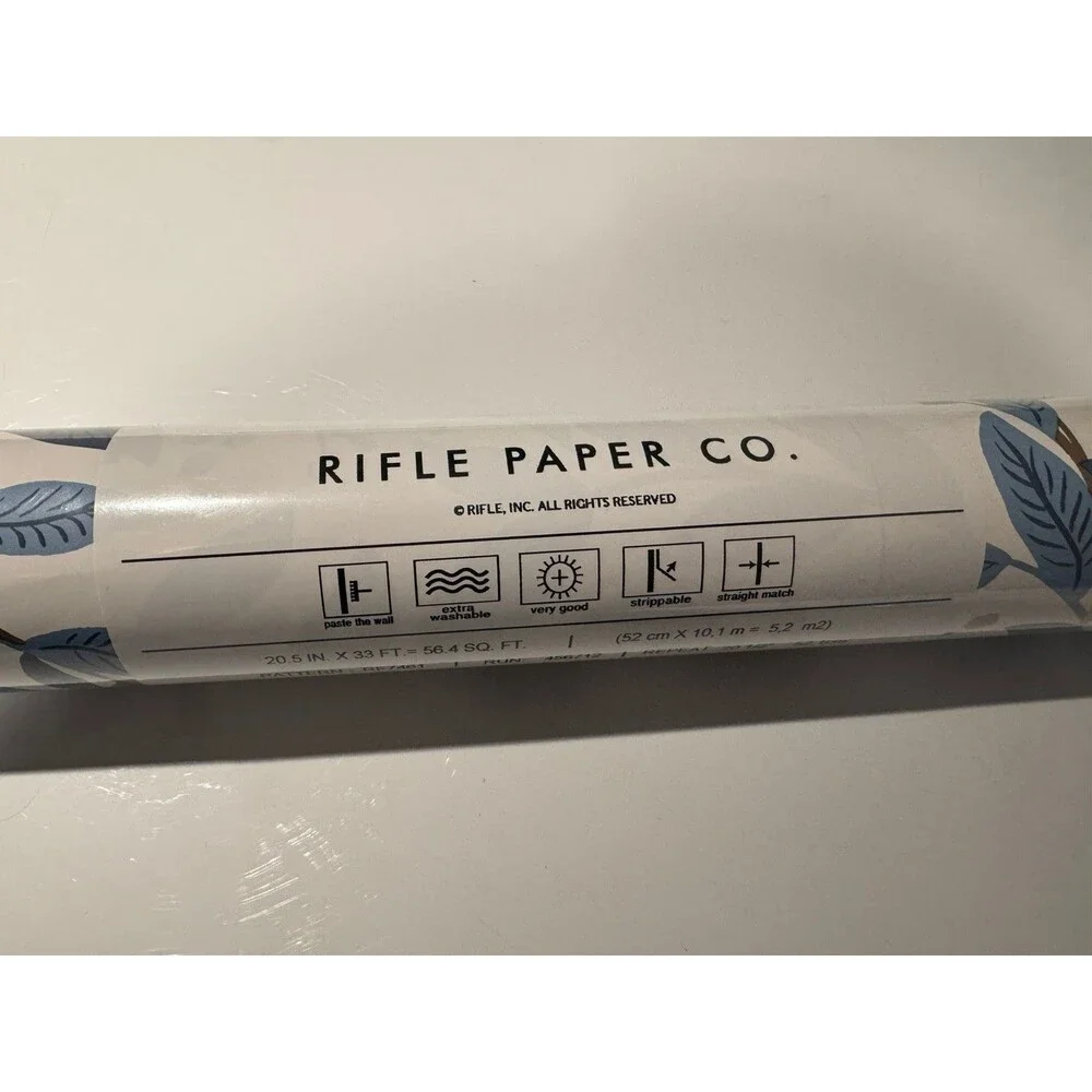 Rifle Paper Co Willowberry Blue 1 New Roll Wallpaper Pattern RF7461 Wall Decor